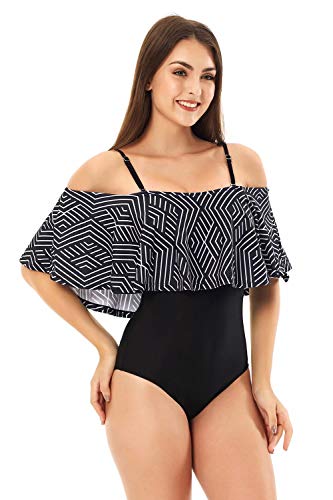 NUUR Traje de baño de Mujer de Una Pieza Elegante Push up Bikini Mujer Bañador de Playa