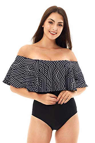 NUUR Traje de baño de Mujer de Una Pieza Elegante Push up Bikini Mujer Bañador de Playa