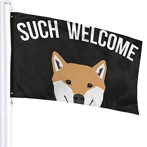 Oaqueen Banderas, Premium Bandiera Such Welcome 100% Polyester - Large Decorative Flag Banner for Hanging Indoor/Outdoor