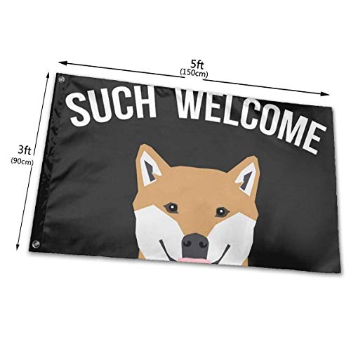 Oaqueen Banderas, Premium Bandiera Such Welcome 100% Polyester - Large Decorative Flag Banner for Hanging Indoor/Outdoor