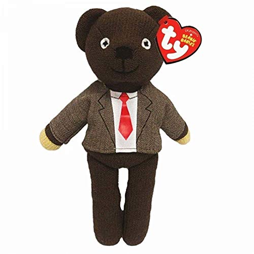 Oficial Mr Bean de peluche (oso de peluche por Ty) con chaqueta (25 cm)