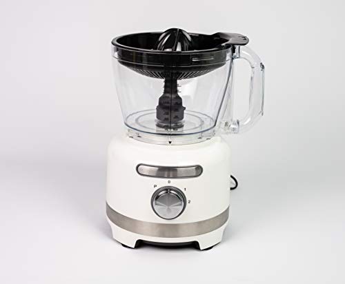 Ohmex OHM-RBT-3618 – Robot de cocina multifunción – 1000 W – Capacidad 3 L – 2 velocidades – Pies antideslizantes – batidora, trituradora y picadora