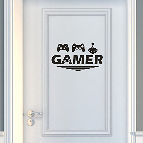 OHQ Pegatina De Pared Etiqueta Engomada Gamer Home Decor Etiqueta De La Pared Decal Dormitorio Vinilo Arte Mural DecoracióN De Pared