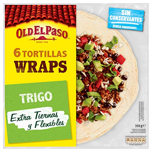 Old El Paso - Tortillas de Trigo Wrap 6 unidades, 350g