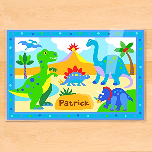 Oliva niños dinosaurio personalizada Placemat