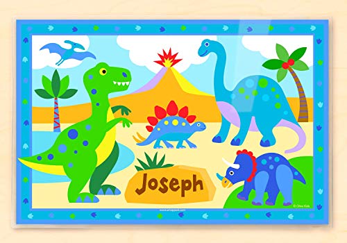 Oliva niños dinosaurio personalizada Placemat