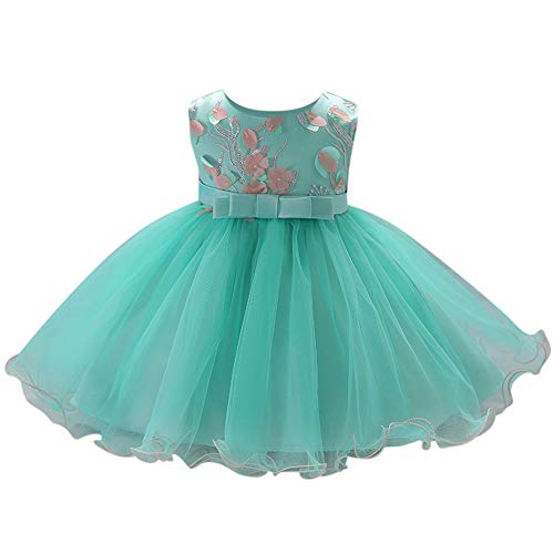 Oliviavan Ropa Bebé Niñas Vestido, Verano Niños pequeños bebés Vestidos Sin Mangas Imprimiendo Arco Tutú Vestidos Vestidos de Fiesta de Princesa