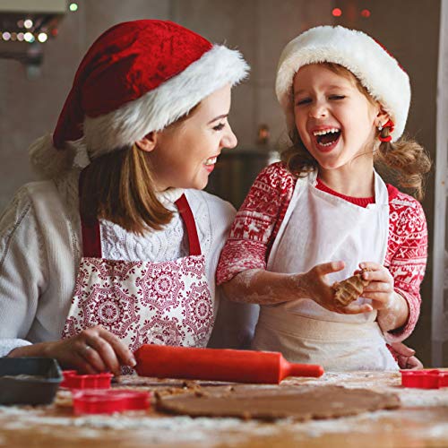 Olywee - Juego de 12 cortadores de galletas de Navidad para vacaciones, diseño de muñeco de jengibre, copo de nieve, árbol de Navidad y más formas de acero inoxidable cortador de galletas