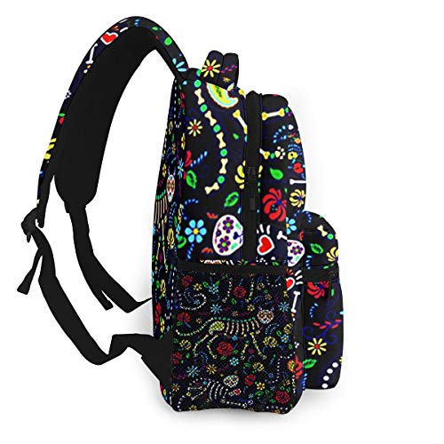 OMQFEW Mochilas Portatil 14 Pulgadas, Resistente Al Agua Casual Mochila, Multifuncional Mochila De Gran Capacidad para Hombre Mujer Escolar Trabajo Viajes Gatos Azúcar Habilidades