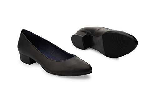 Oneflex Cloe Negro - Zapato cómodo para Trabajar en hostelería para Mujer - Talla 36