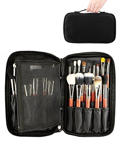 ONEGenug Maquillaje Cepillos Organizador Bolso Cosmético Herramientas Bolso Belleza Estuche con Correa Cinturón