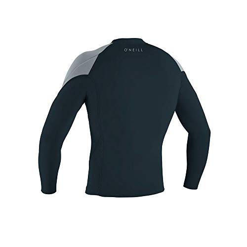 ONeill Mens Reactor II Neopreno Traje de Neopreno de 1,5 mm Camiseta de Manga Larga Pizarra Gris frío - Protección Solar UV y propiedades SPF