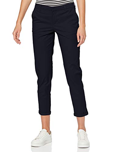 Only ONLBIANA-OLI Life Cotton Chino CC PNT Pantalón, Azul Oscuro, 34 W/32 L para Mujer