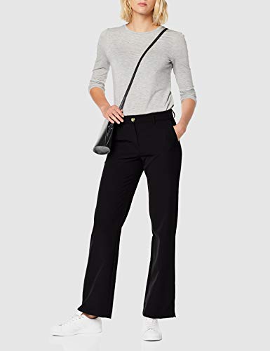 Only Onlglowing MW Straight Pants Pnt Pantalones, Negro (Black Black), 38/L34 (Talla del Fabricante: Medium) para Mujer