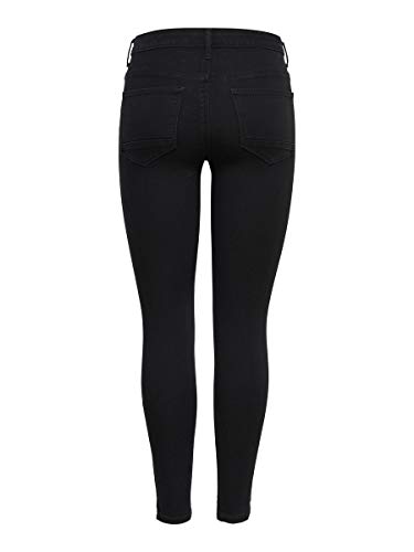 ONLY Onlkendell Eternal Ankle Black Noos, Jeans Mujer, Negro (Black), 38 /L30 (Talla del fabricante: Medium)