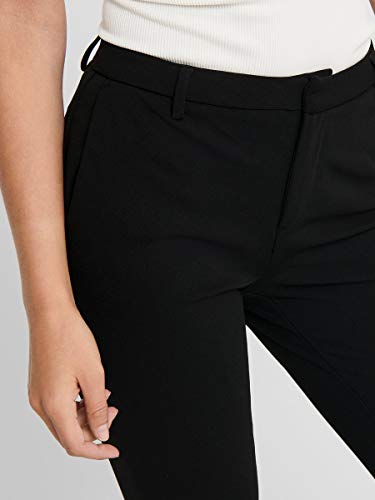 Only ONLROCKY Mid Flared Pant TLR Noos Pantalones, Negro (Black Black), 36/L32 (Talla del Fabricante: Small) para Mujer