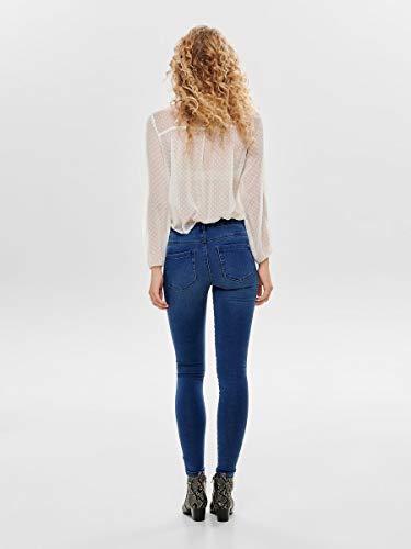 Only onlROYAL REG SKINNY JEANS PIM504 NOOS - Vaqueros Mujer, Azul (Medium Blue Denim), Talla alemana: 36/L30 (Talla fabricante: S)