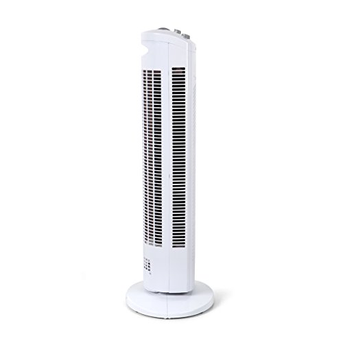 Orbegozo TW 0745 Ventilador de torre oscilante, 3 velocidadesfunción temporizador, silencioso, asa de transporte, 45 W de potencia