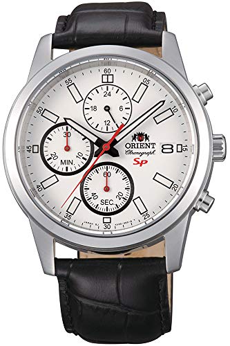 Orient Reloj Cronógrafo para Hombre de Cuarzo con Correa en Cuero FKU00006W0