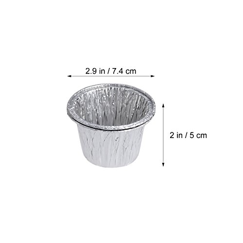 ounona molde de huevo Tarta desechables para Mini Cupcake Cookie Pudding Muffin 100 pcs