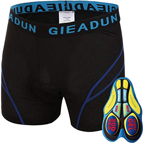 OUTHIKER - Pantalones cortos de ciclismo para hombre, con almohadilla de asiento, pantalones de ciclismo, ropa interior de secado rápido, transpirable