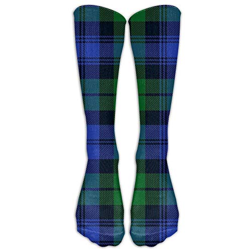 ouyjian Campbell Tartan 2 Outh Girl&Womens Funny Color Hip Hop Crazy Pattern Light Thin Middle Tube Crew Socks