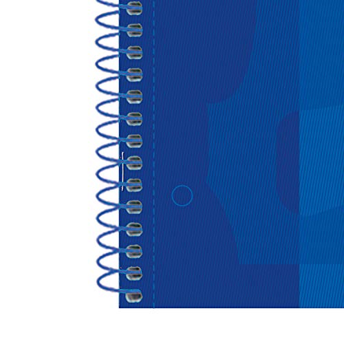 Oxford cuaderno Europeanbook 1, microperforado, tapa extradura, espiral, a4+, cuadrícula 5x5, color azul oscuro