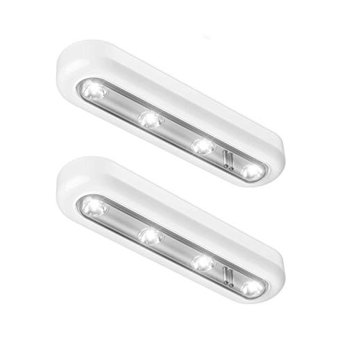 Oxyled T-01 DIY - Lámpara táctil led, ajustable, luz blanca, Pack 2 [Clase de eficiencia energética A+]