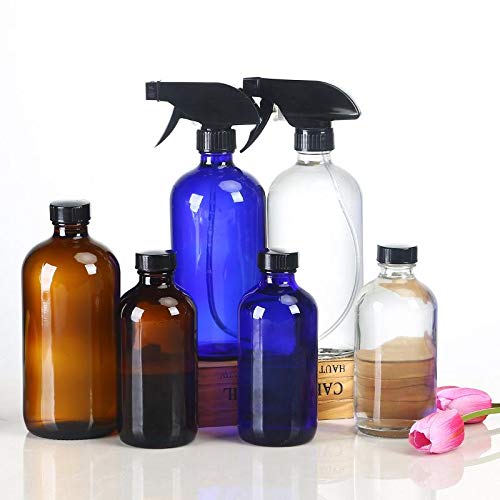 Oyfel Botella de Spray Plástico 10pcs Pulverizador de Rociar para Limpieza Peluquería 250ml Botella de Pulverizacion Vacíos para Plantas Flores