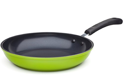 Ozeri La sartén de Tierra Verde 3-Pan Establecido (8", 10", 12"), con Textura cerámica Capa Antiadherente de Alemania (100% PTFE y PFOA Gratis)