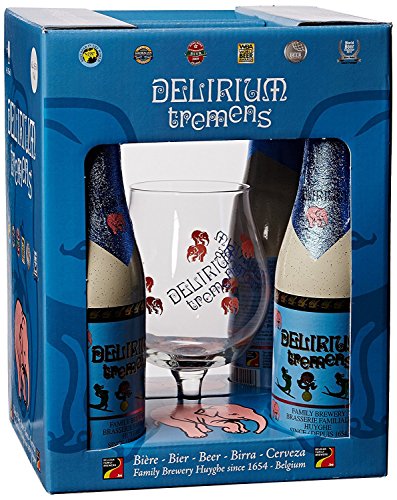 Pack 4 Cervezas Delirium Tremens + Copa