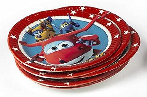 Pack 8 platos papel Super Wings