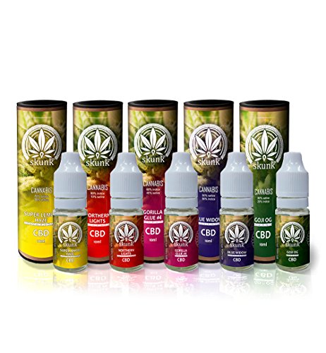 PACK E-LIQUID SIN CBD 5 SABORES 0MG SIN NICOTINA