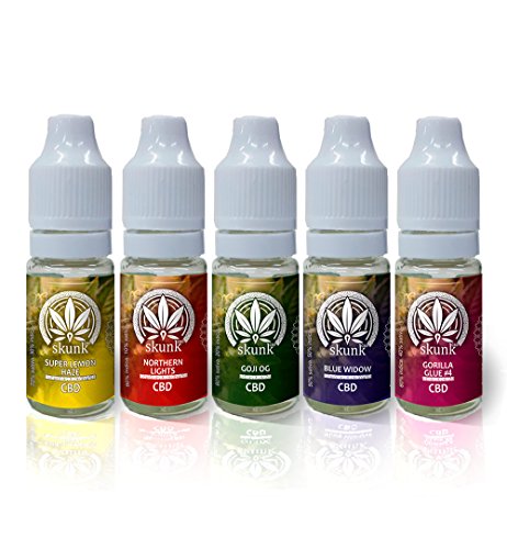 PACK E-LIQUID SIN CBD 5 SABORES 0MG SIN NICOTINA