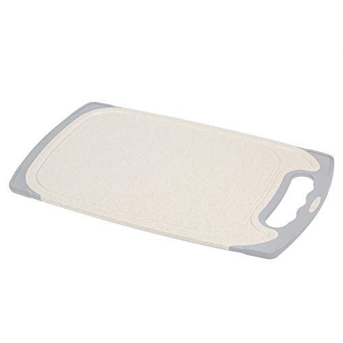 Paja de Trigo Tabla de Cortar Bloque Que Taja de Alimentos Tabla de Cortar Grado Las Manijas de Fácil Agarre (Size : S)