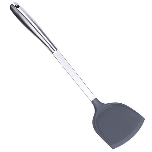 Pala antiadherente Utensilios de cocina antiadherentes Utensilios de cocina Espátulas Espátula china, Wok Espátula, Cocina para voltear la cocina(gray)