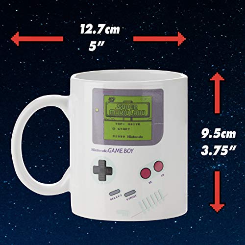 Paladone GIFPAL210 Taza Térmica Game Boy, Cerámica, Multicolor, 11x9x9 cm