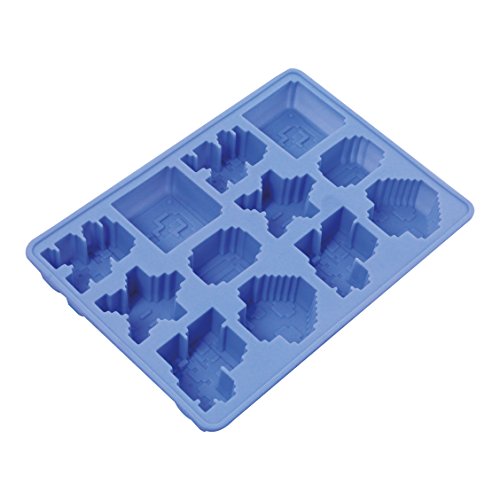 Paladone PP2926NN Bandeja de Hielo, Silicona, Azul, 20x13x2 cm