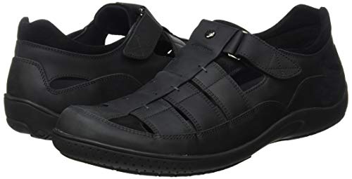 Panama Jack Meridian Basics, Sandalias Punta Cerrada para Hombre, Negro (Negro C3), 43 EU