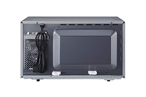 Panasonic NN-K36H - Microondas con Grill (800 W, 23 L, 5 Niveles de Potencia, Grill de Cuarzo de 1000 W, Plato Giratorio de 288 mm, Control Táctil, 11 Modos Automáticos, Bloqueo de Niños) Color Plata