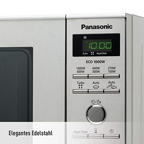 Panasonic NN-SD27 Integrado Solo - Microondas (Integrado, Solo microondas, 23 L, 1000 W, Botones, Giratorio, Acero inoxidable)