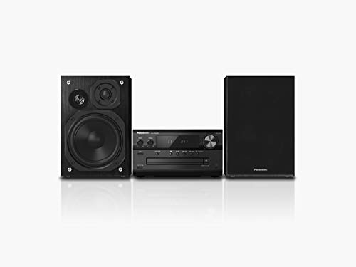 Panasonic SC-PMX90 -Microcadena Con Altavoces de Bambú- (120 W, Hi- Fi, Sonido Hogar, 14 cm Woofer, 1.9 cm Silk Dome Tweeter, 1.5 cm Piezo Twitter, Bluetooth, USB Dual, Radio FM, AUX 3.5 mm)- Negro