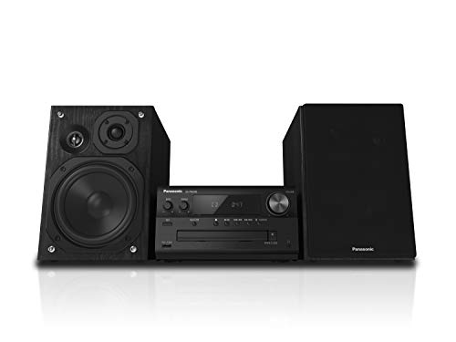 Panasonic SC-PMX90 -Microcadena Con Altavoces de Bambú- (120 W, Hi- Fi, Sonido Hogar, 14 cm Woofer, 1.9 cm Silk Dome Tweeter, 1.5 cm Piezo Twitter, Bluetooth, USB Dual, Radio FM, AUX 3.5 mm)- Negro