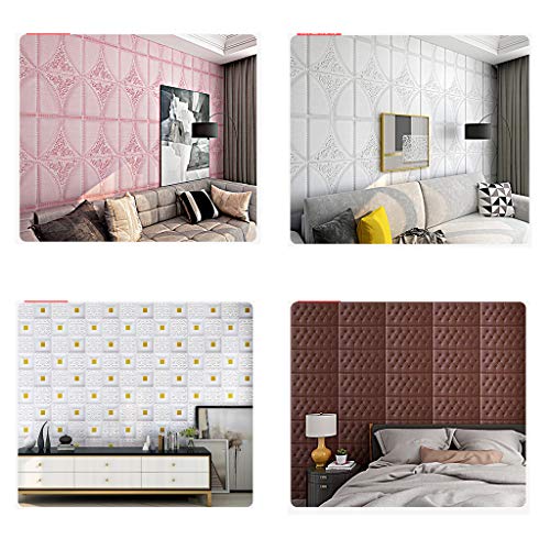 Papel De Pared De Ladrillo 3D De Embalaje Suave, Decoración De Pared De Fondo Anticolisión, Algodón De Espuma XPE De Alta Densidad Autoadhesivo (4/6/8 Piezas) 30 * 60 / Grosor 1,5 Cm