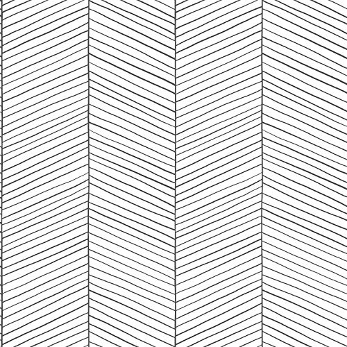 papel pintado chevron blanco y negro - 139106 - de ESTAhome.nl