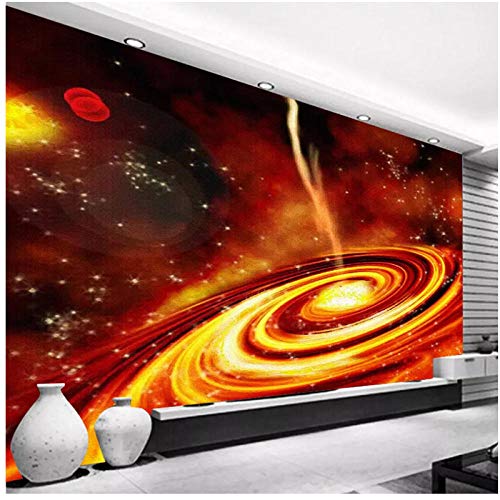 Papel tapiz fotográfico personalizado 3D Dream Red Universe Vía Láctea Fondo Mural-300cm (W) x 200cm (H) (9'8 '' x 6'5 '') ft