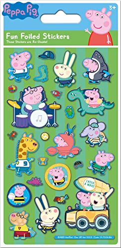 Paper Projects 01.70.24.046 Peppa Pig - Lote de pegatinas (24,5 x 11,5 cm)