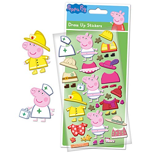 Paper Projects 01.70.24.046 Peppa Pig - Lote de pegatinas (24,5 x 11,5 cm)