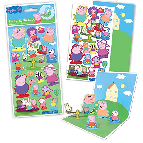 Paper Projects 01.70.24.046 Peppa Pig - Lote de pegatinas (24,5 x 11,5 cm)