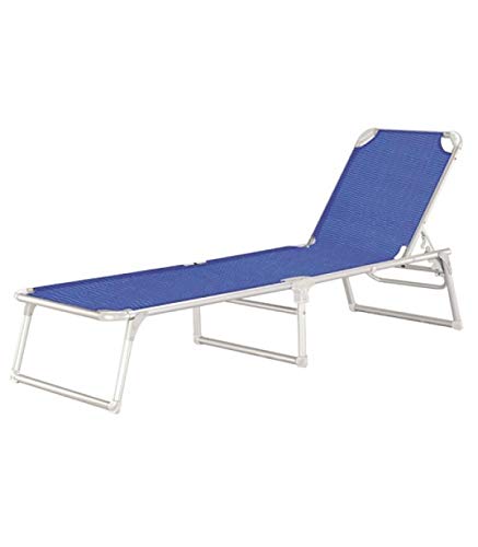 PAPILLON 8043400 Tumbona Playa Aluminio Cama Thera Azul